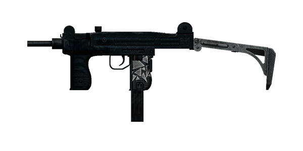 UZI SUBMACHINE GUN | Shattered Line, Well-Used, Stat Boost