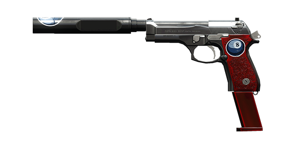 BERNETTI 9 PISTOL | 8 Ball, Battle-Worn, Stat Boost