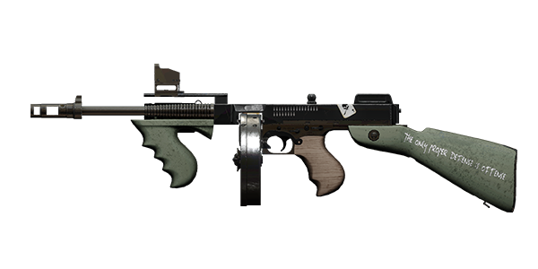 CHICAGO TYPEWRITER SUBMACHINE GUN | Royal Order, Lightly-Marked, Stat Boost
