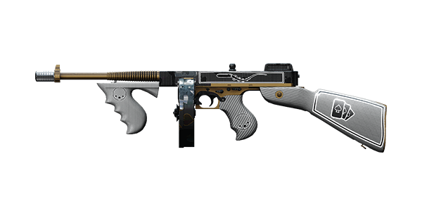 CHICAGO TYPEWRITER SUBMACHINE GUN | Wiseguy, Mint-Condition, Stat Boost