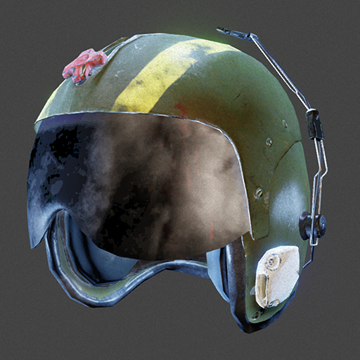 Vietnam | US Pilot Helmet & Shield | Olive