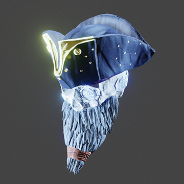 Space Pirate | Skull Beard | Navy