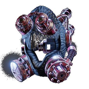 Insectoid Helmet Open | Black Red Trim