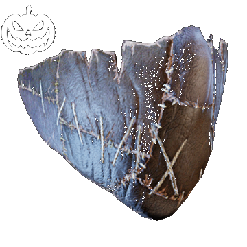 Halloween | Stitched Mouth Mask | Brown