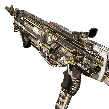 HMTech-401 Assault Rifle | Horzine Elite Black | Battle-Scarred