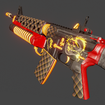 M16 M203 | Dragon & Koi | Precious