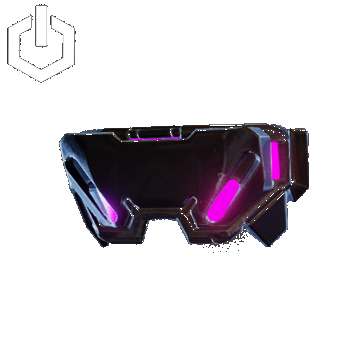 Cyber Punk Visor Closed | Purple