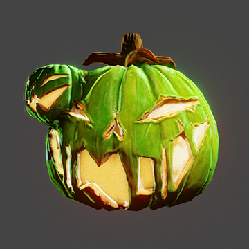 Halloween | Pumpkin Mask | Lime