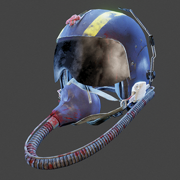 Vietnam | US Pilot Helmet & Shield & Mask | Sky