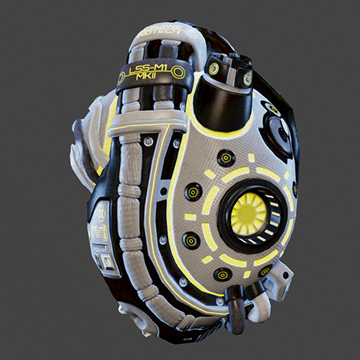 Cyborg | Heart Backpack | Neon