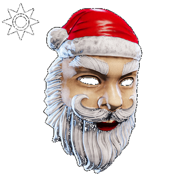 Christmas | Nice Santa Mask | Red