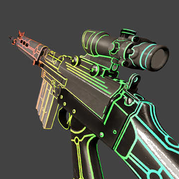 FN FAL | Neon RGB | Precious