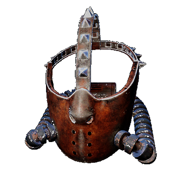 Psycho Pain Mask Closed | Rusted Iron