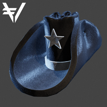 Foam Cowboy Hat | Vault | Black