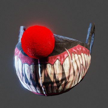 Halloween | Clown Mouth | Black