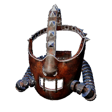 Psycho Pain Mask Open | Rusted Iron