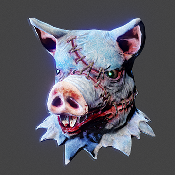 Halloween | Boar Head | Blue