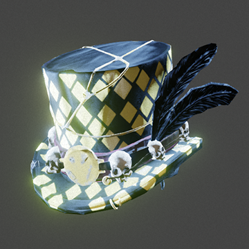 Space Pirate | Feathered Top Hat | Precious