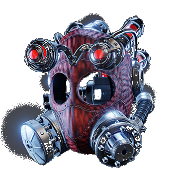 Insectoid Helmet Goggles Up | Red