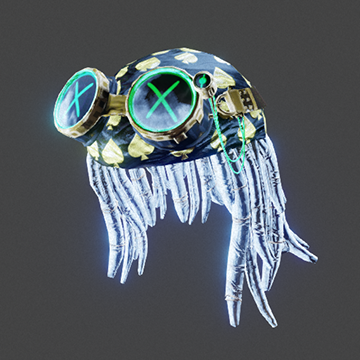 Space Pirate | Goggle Dreads | Gold and Silver