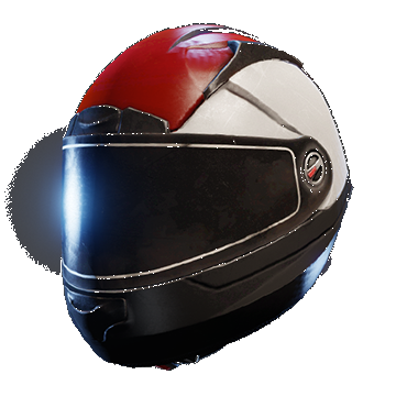 Motorcycle Helmet | Red White