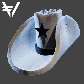 Foam Cowboy Hat | Vault | White
