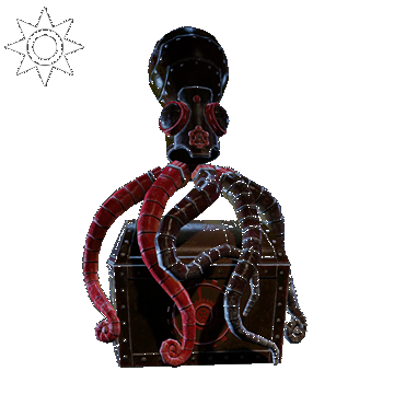 Steampunk | Octopus Backpack | Red