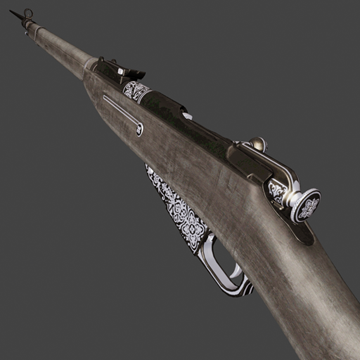 Mosin Nagant | Filigree Silver | Precious