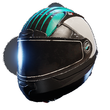 Motorcycle Helmet | Teal White