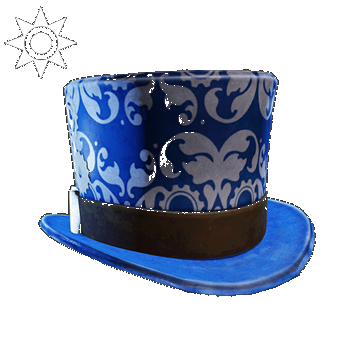 Steampunk | Top Hat | Blue