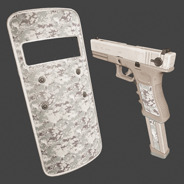 Riot Shield and G18 | Winter | Precious
