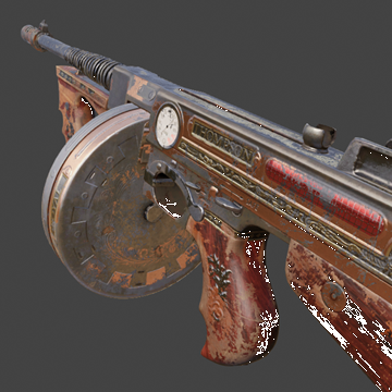 Tommy Gun | Steampunk | Battle-Scarred