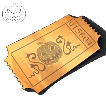 Halloween Golden Treat Ticket