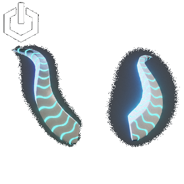 Cyber Rave | Horns | Wavy Grey