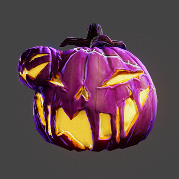 Halloween | Pumpkin Mask | Purple