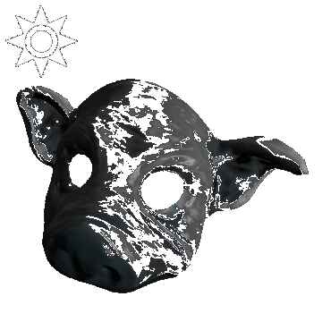 Sideshow Pig Mask | Grey