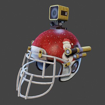 Holiday Shopping | Helmet | Santa