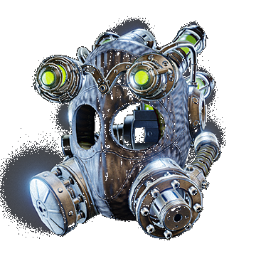 Insectoid Helmet Goggles Up | Rust