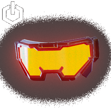 Cyber Punk Visor Open | Orange