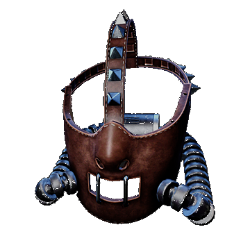 Psycho Pain Mask Open | Leather