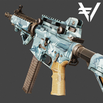 AR15 | Vault | Blue Camo | Field-Tested