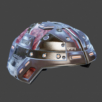 Cyborg | Brain Helmet | Titanium