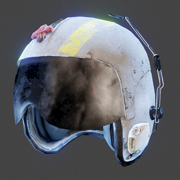 Vietnam | US Pilot Helmet & Shield | White