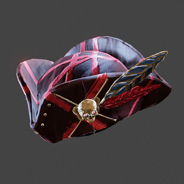 Space Pirate | Tricorn Hat | Red