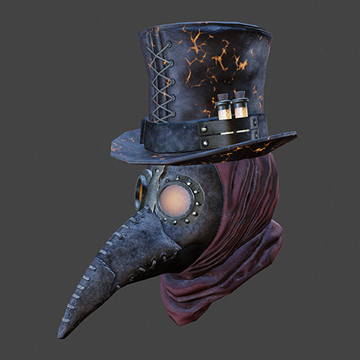 Plague Doctor | Hood | Volcanic