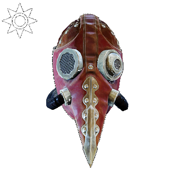 Steampunk | Mrs. Foster Mask | Red