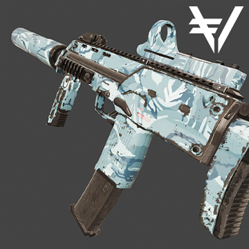 MP7 | Vault | Blue Camo | Battle-Scarred