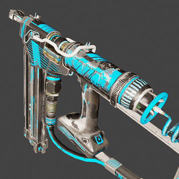 VLAD-1000 Nailgun | Bluefire | Battle-Scarred