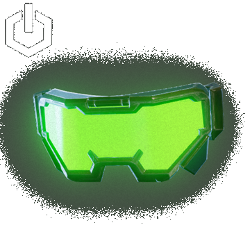 Cyber Punk Visor Open | Green