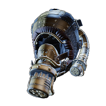 Steampunk Gas Mask Filtered | Black
